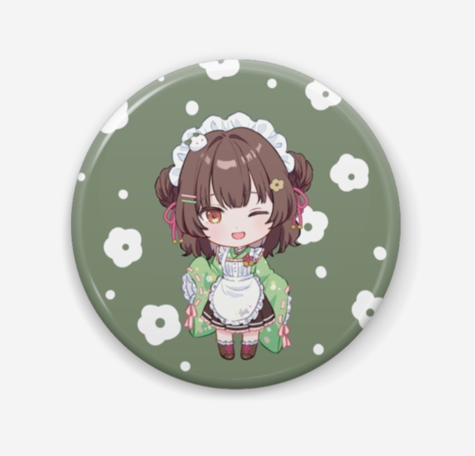 缶バッジ　緑