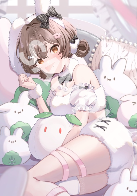 誕生日記念タペストリー　表情1（きょとん顔）