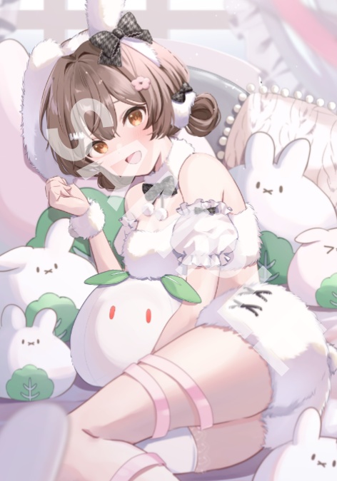 誕生日記念タペストリー　表情2（笑顔）