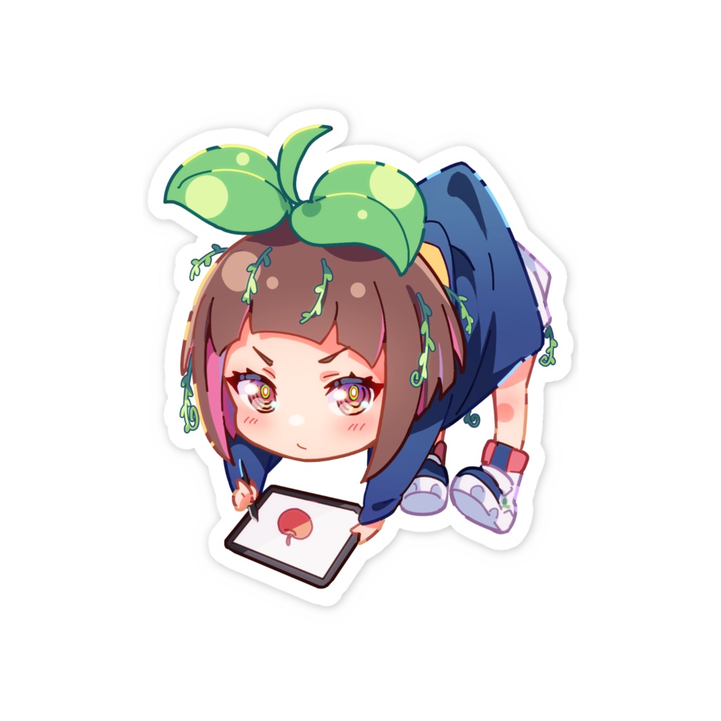 絵葉ましろぶら下がりスマホステッカー