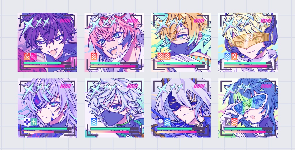 【非公式】ゲームアイコン風缶バッジ