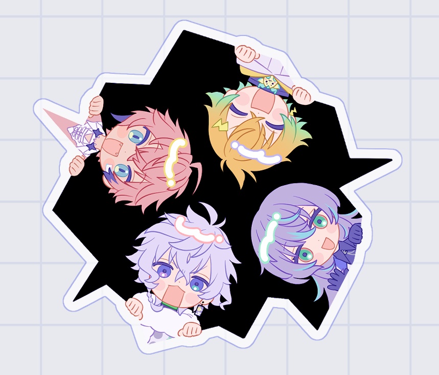 【非公式】バイト組ステッカー