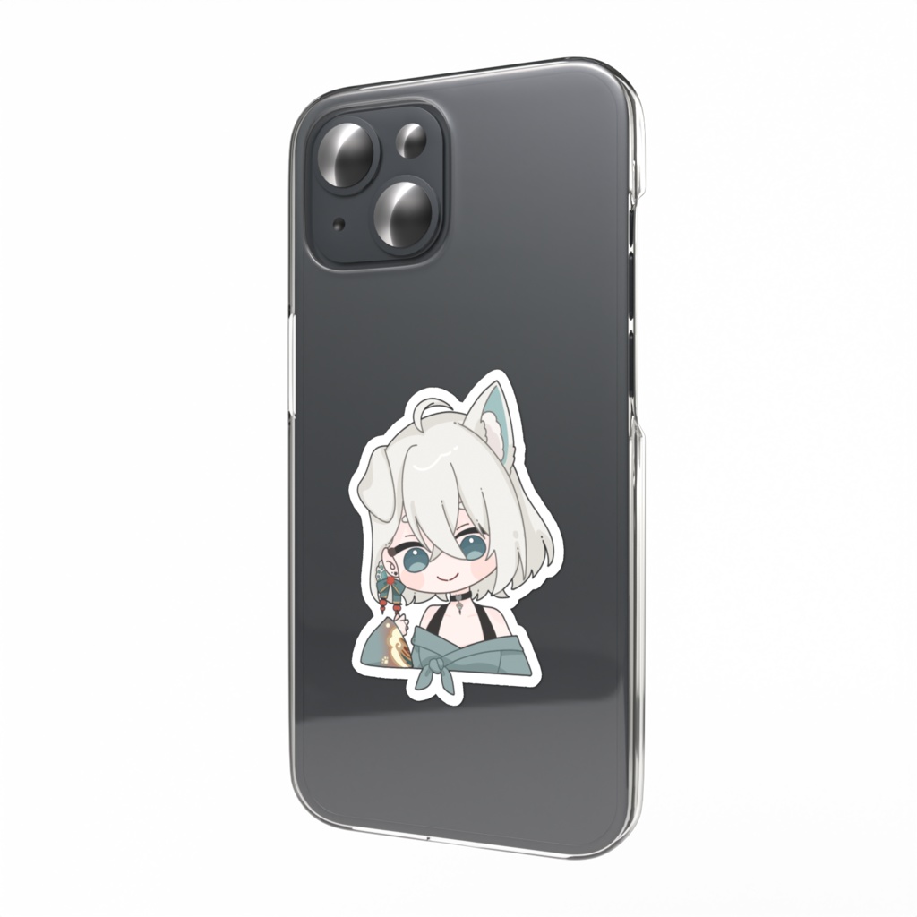 【誕生日記念】かわいい白狗と一緒に！【白狗翠_スマホステッカー】