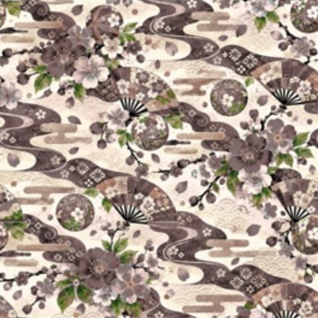 紅と金の華やかな和柄|桜・扇・手まりのデジタルペーパー10色セット|Japanese Floral Digital Paper – 10 Colors
