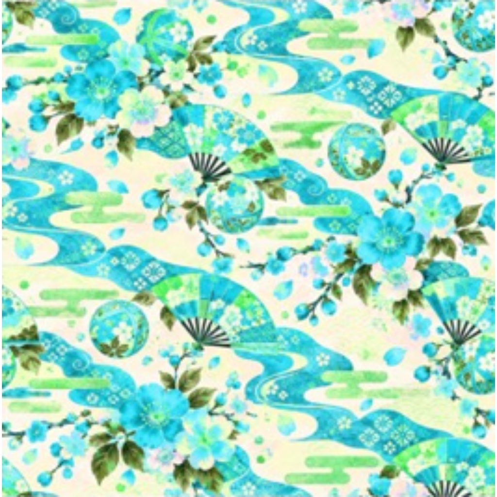 紅と金の華やかな和柄|桜・扇・手まりのデジタルペーパー10色セット|Japanese Floral Digital Paper – 10 Colors