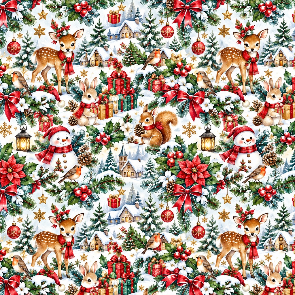 森の動物たちのクリスマス