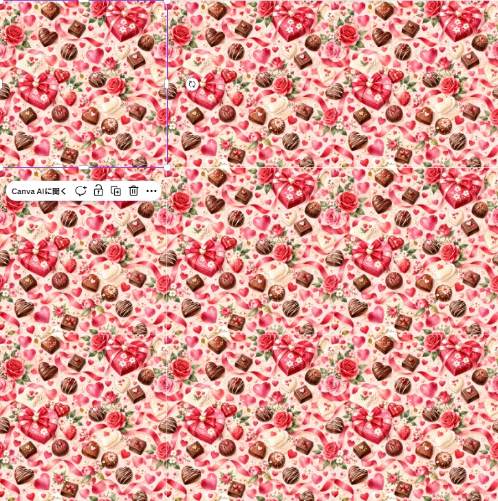 「バラとハートが彩る甘いバレンタイン・10色セット」「Sweet Valentine – Roses, Hearts & Chocolates | 10 Digital Papers」