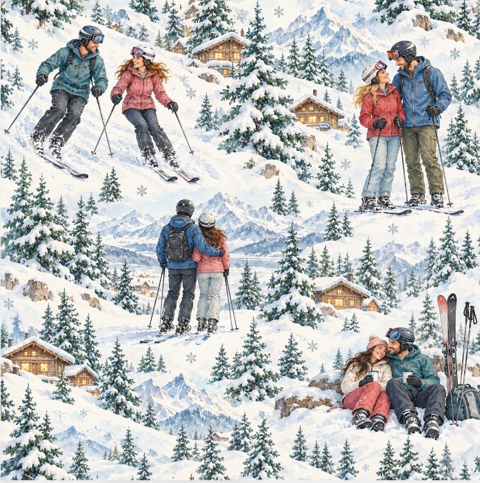 ふたりのスキー日和 A Ski Day for Two