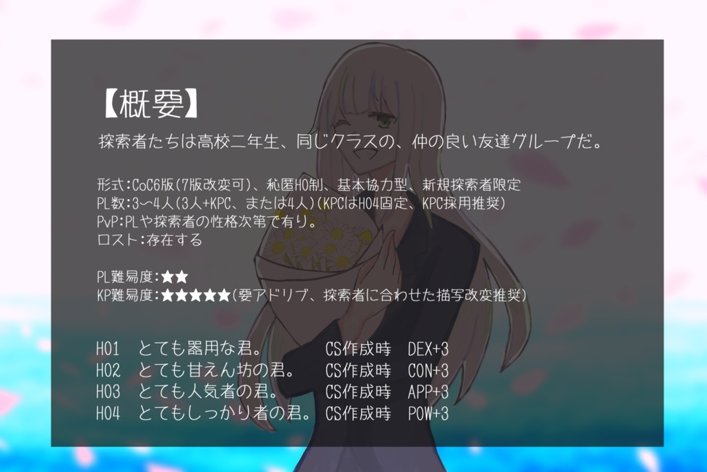 Marginalis P【クトゥルフ神話TRPG非公式シナリオ】