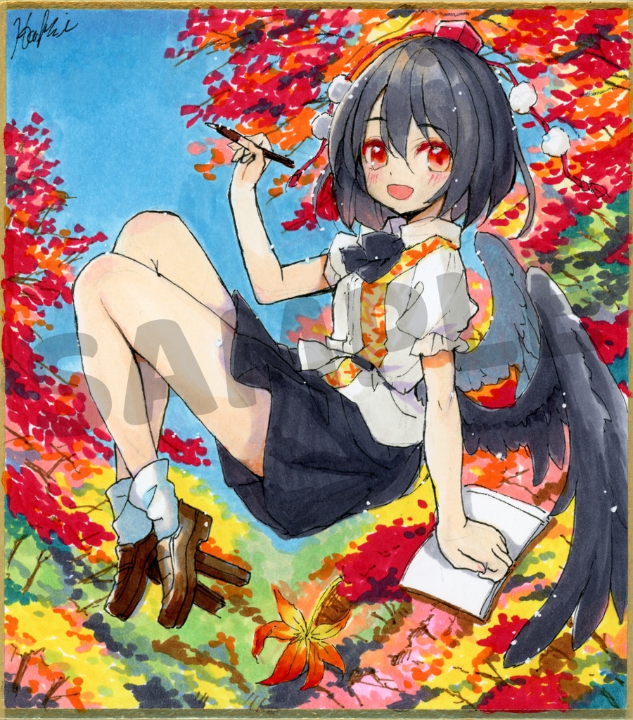 【アナログ原画】射命丸文【東方project】