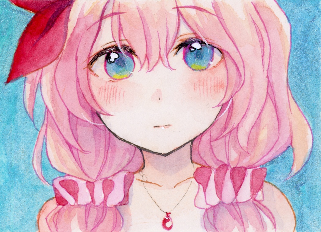 ピンク髪の少女