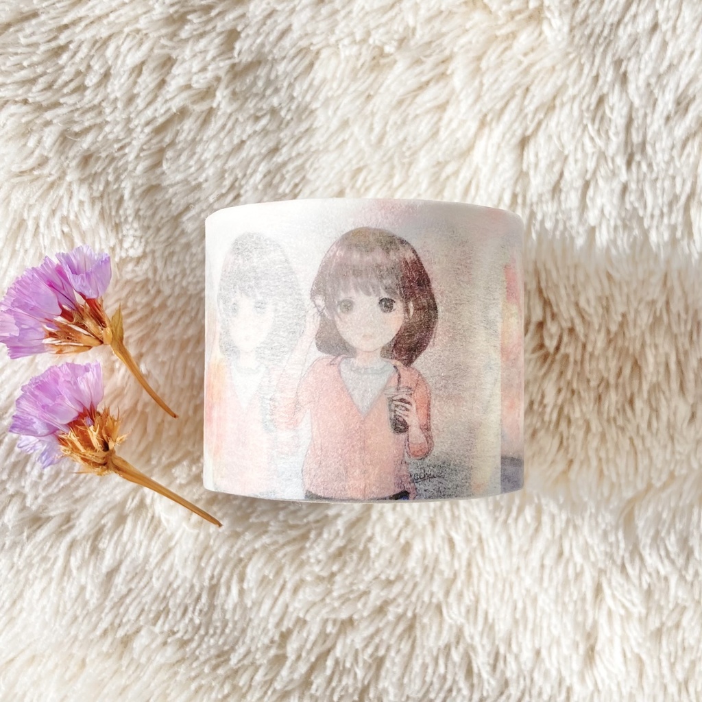 女の子たちのマスキングテープ(ほっこりピンク)