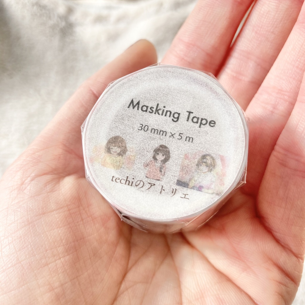女の子たちのマスキングテープ(ほっこりピンク)