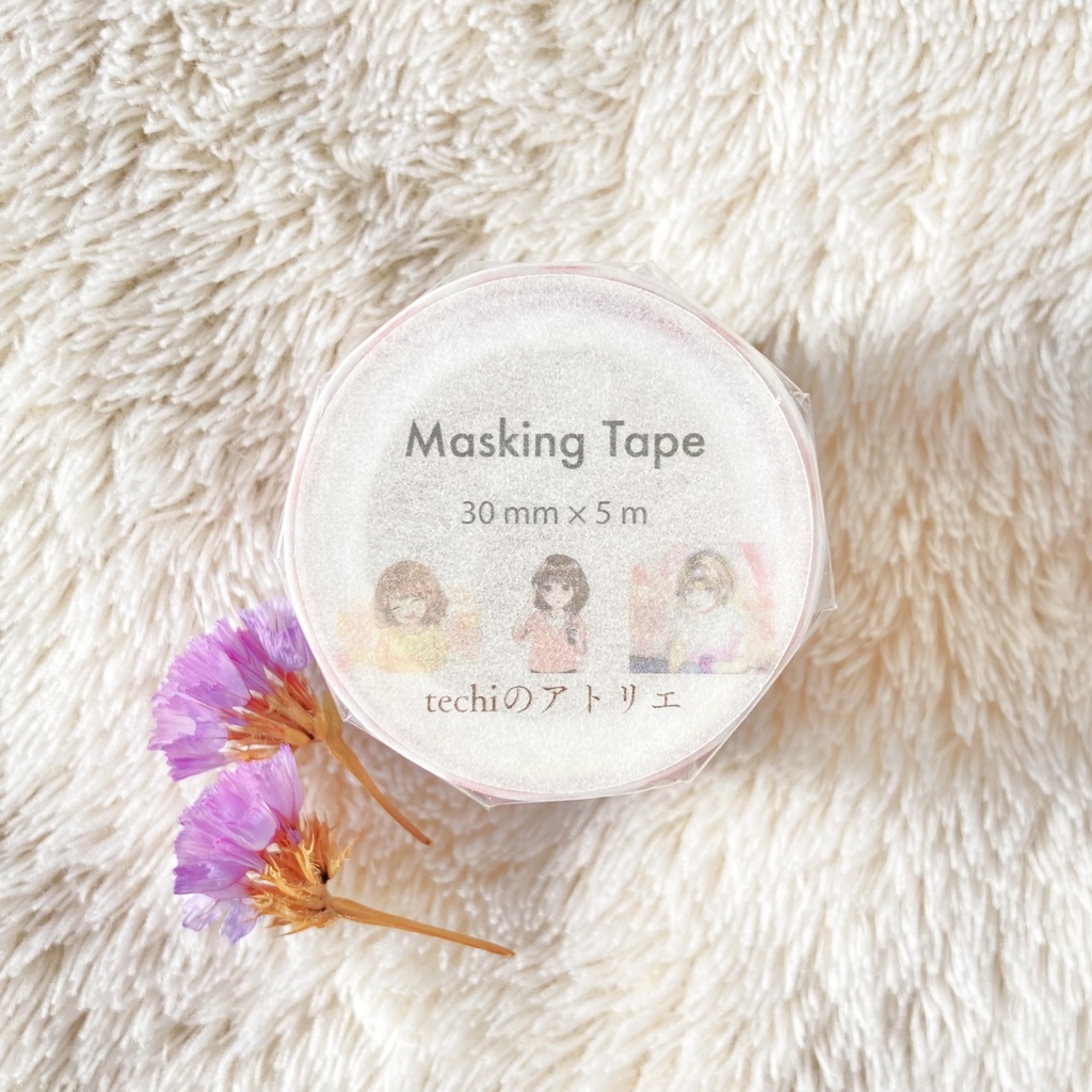 女の子たちのマスキングテープ(ほっこりピンク)