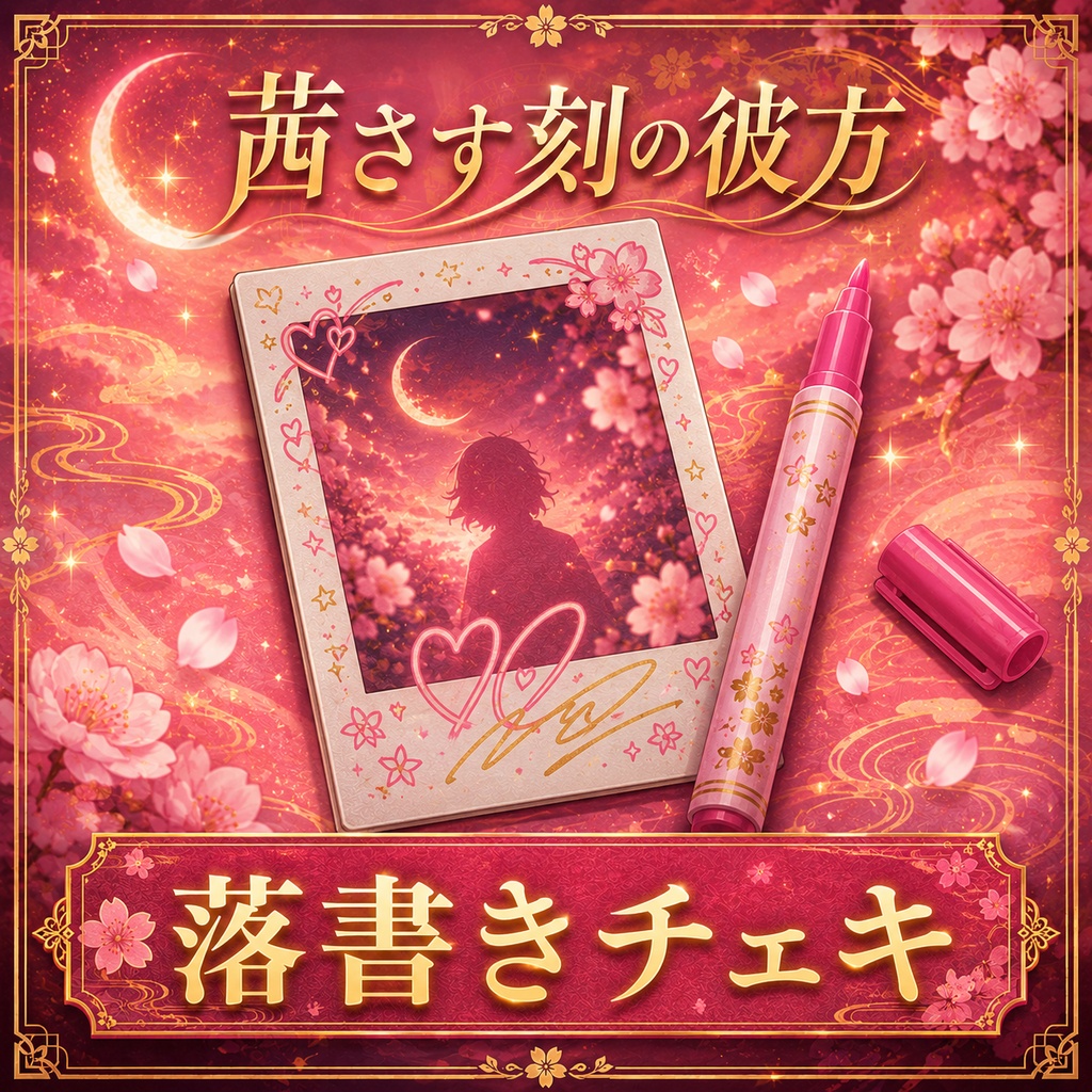 落書きチェキ:茜さす刻の彼方~泡沫の疾風~(キャスト一覧あり)