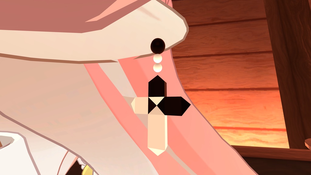 十字架イヤリング