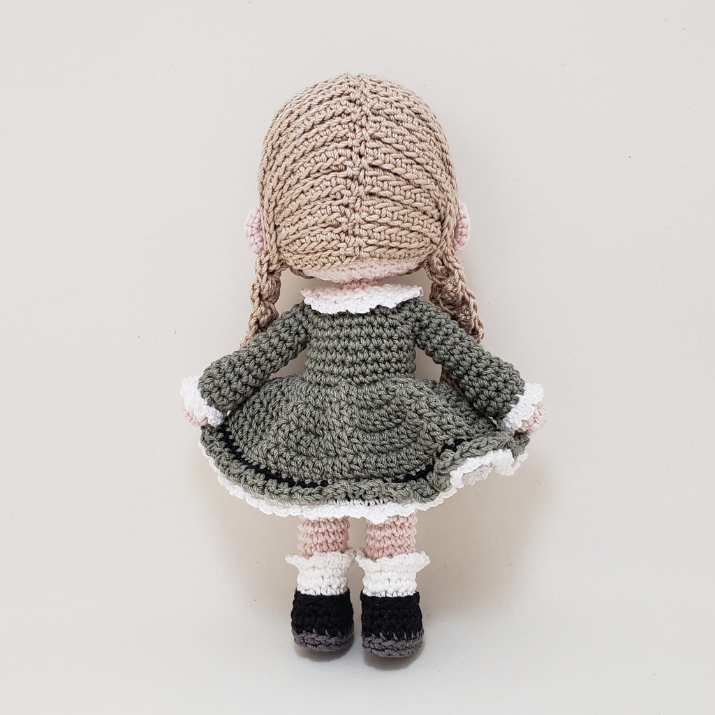 あみぐるみ クラシカルワンピース×グレー