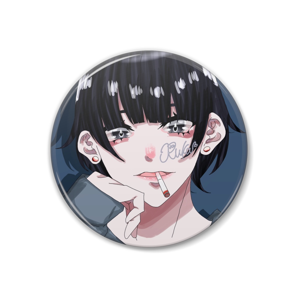 るかさん缶バッジ(署名入り)