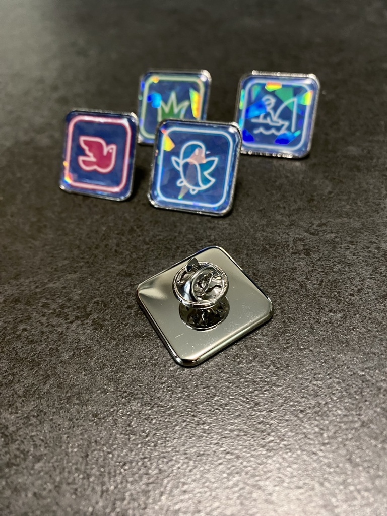 Neon Village オリジナルスクエアピンズ(全9種)