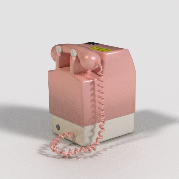 VRC向け3Dモデル『特殊簡易公衆電話四郎くん』