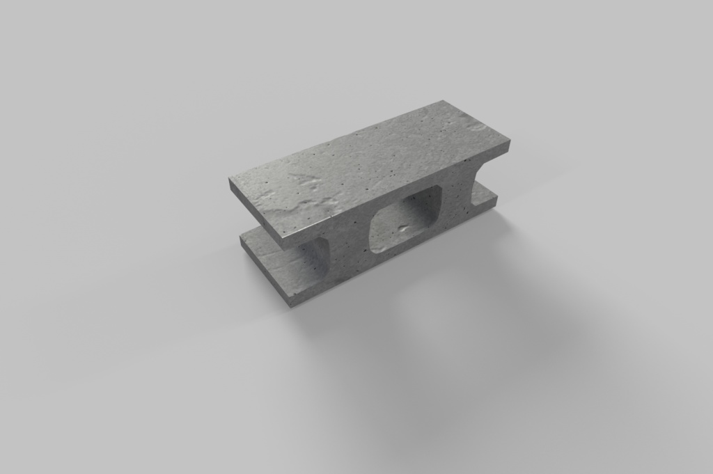 3Dモデル『コンクリートブロック』