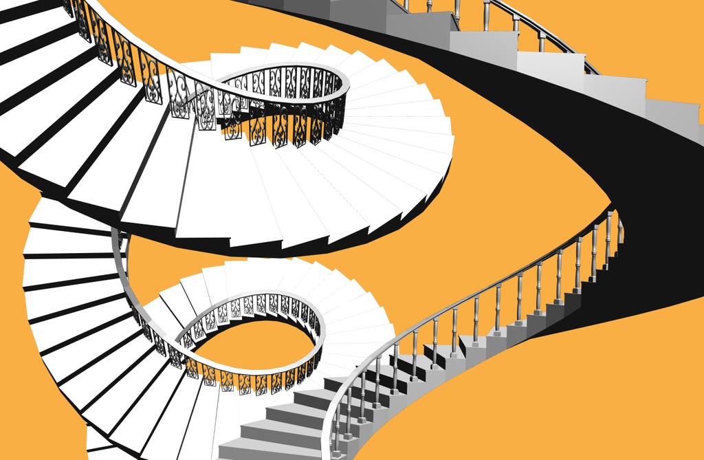 螺旋階段 2種類