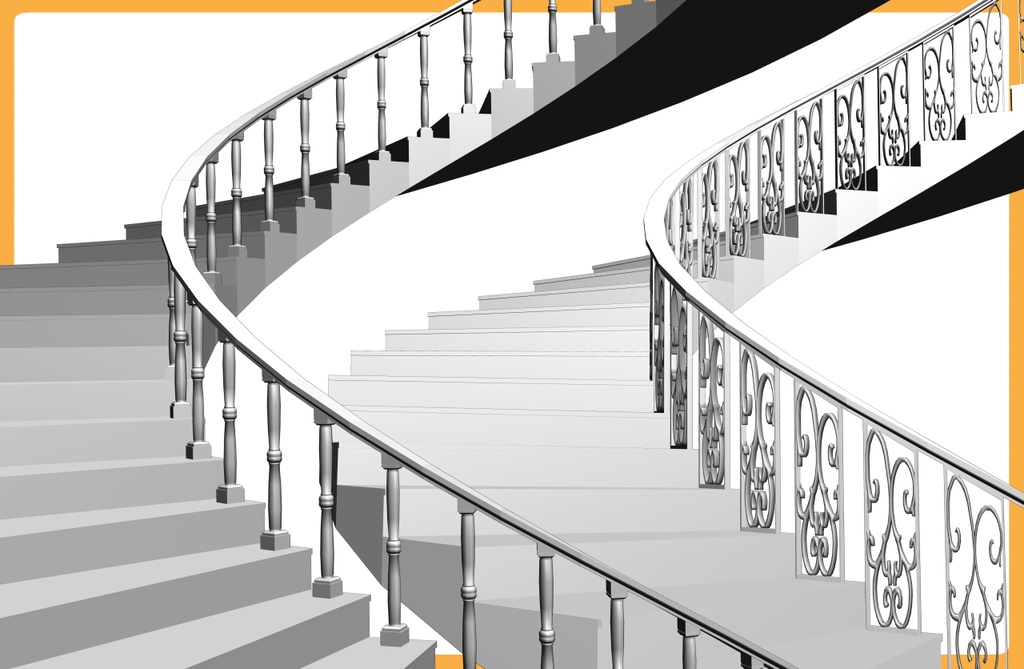 螺旋階段 2種類