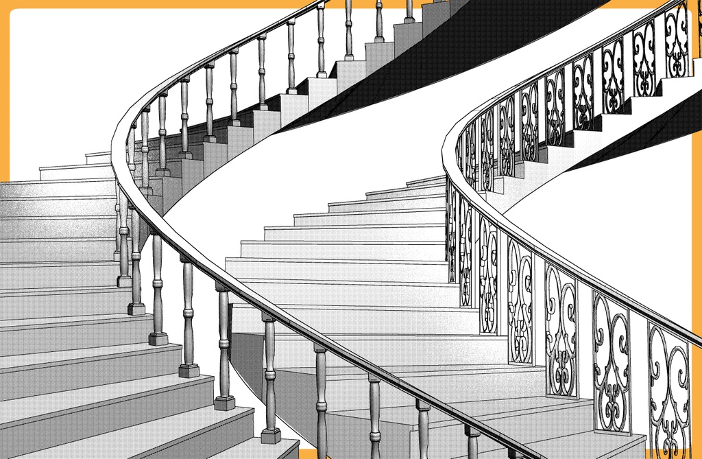 螺旋階段 2種類