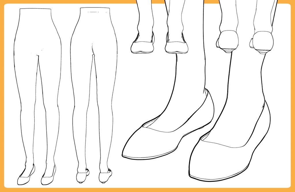 ローパンプス+下半身