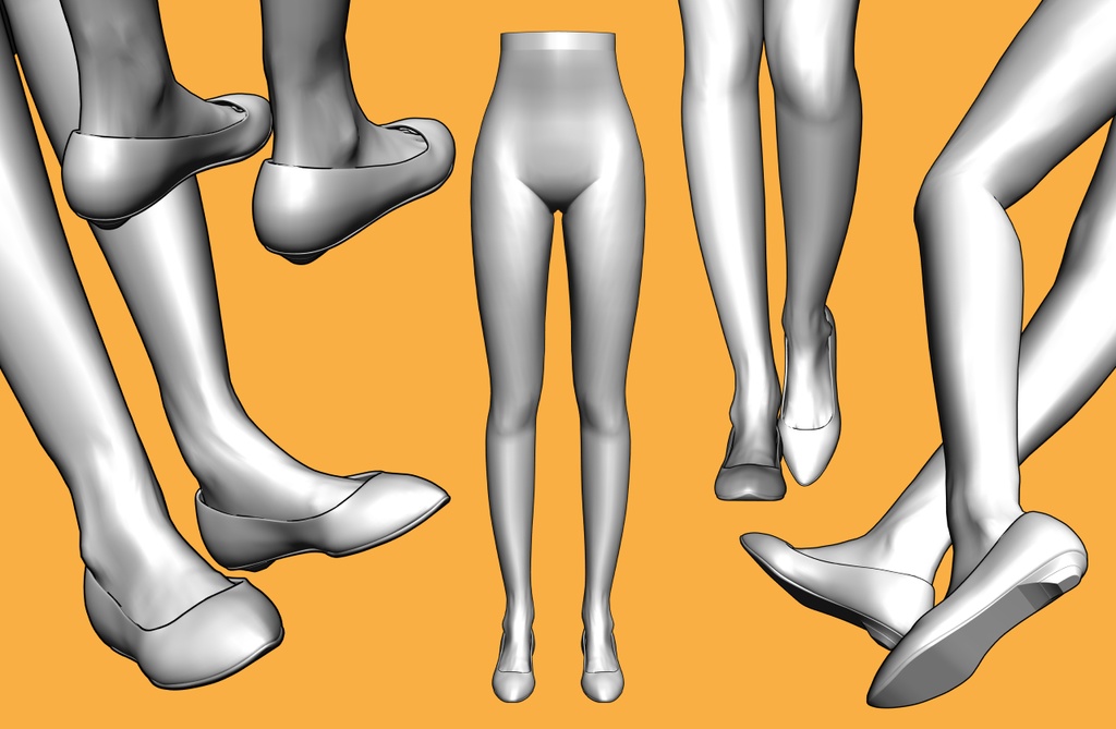 ローパンプス+下半身