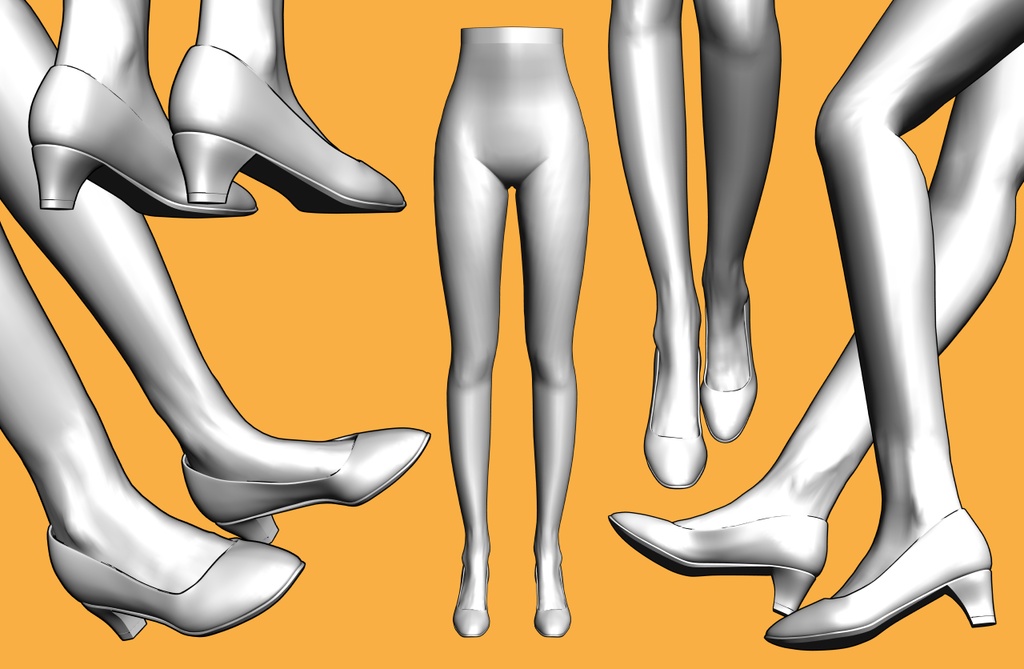 パンプス+下半身
