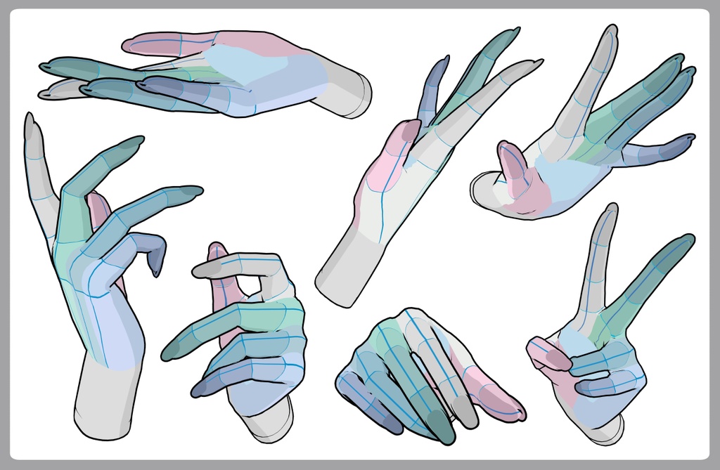 女性の手 ネイル