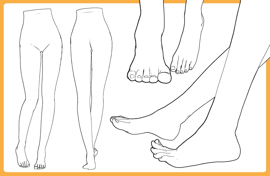 女性の下半身3D