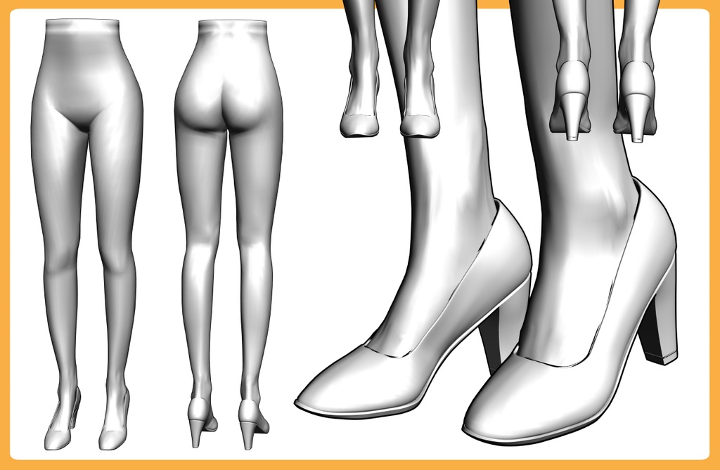 パンプス2+下半身