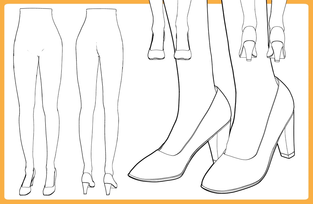 パンプス2+下半身