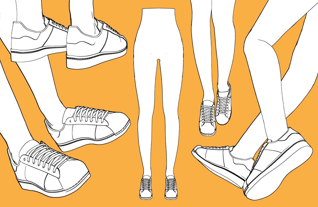 スニーカー3+下半身