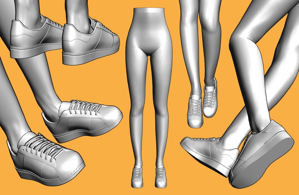 スニーカー3+下半身