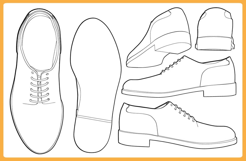 レザーシューズ プレーントゥー