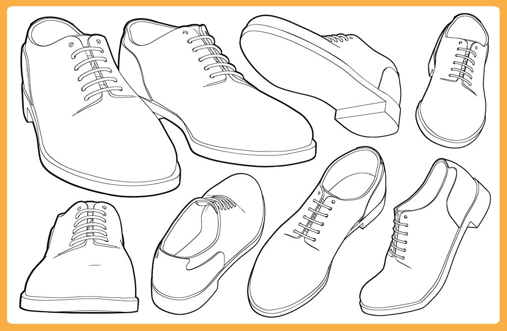 レザーシューズ プレーントゥー