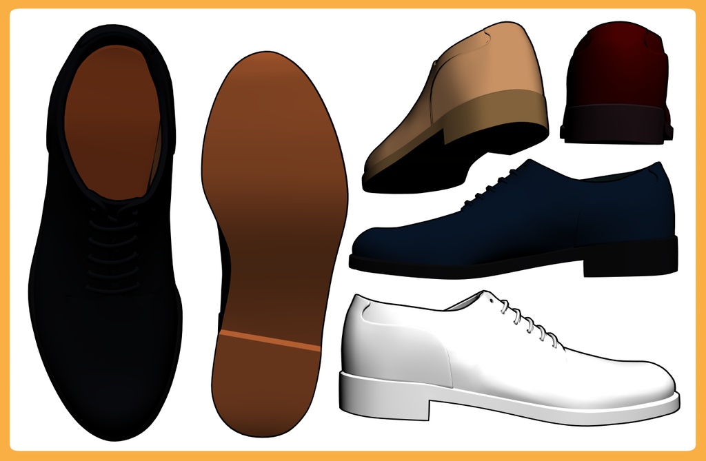 レザーシューズ プレーントゥー