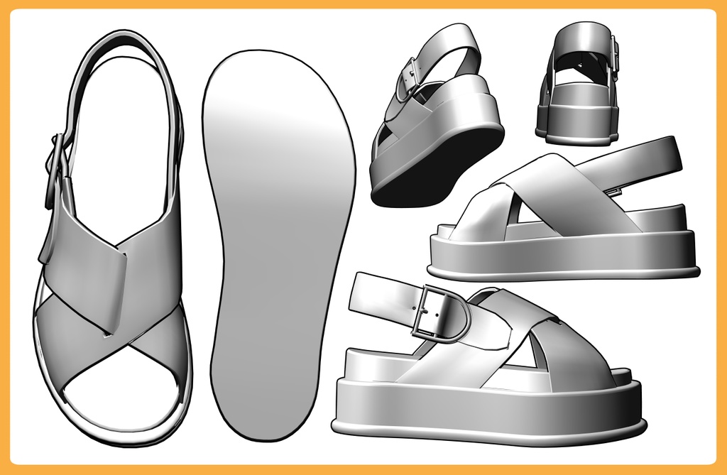 ボリュームソールサンダル2