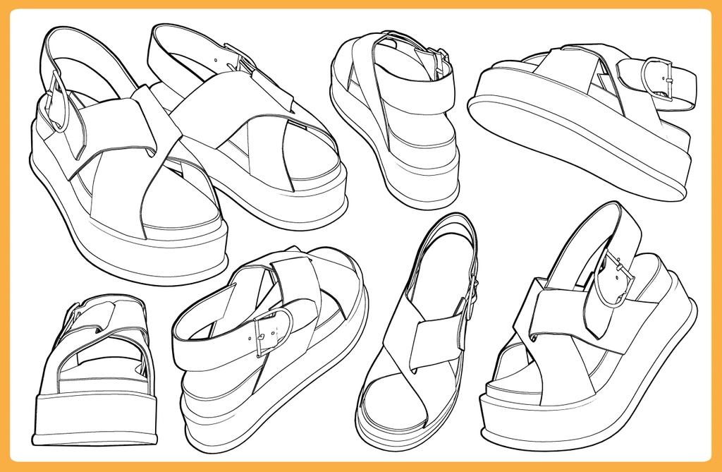 ボリュームソールサンダル2