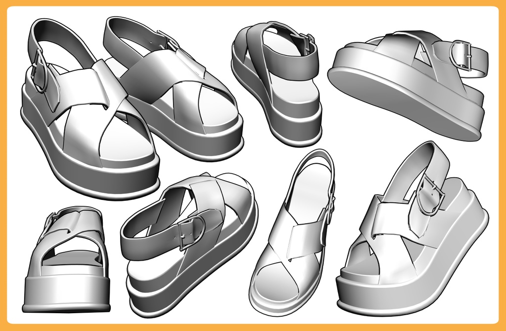 ボリュームソールサンダル2