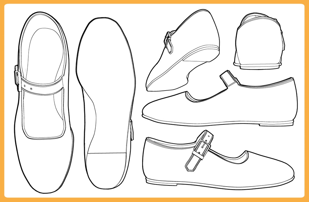 フラットシューズ