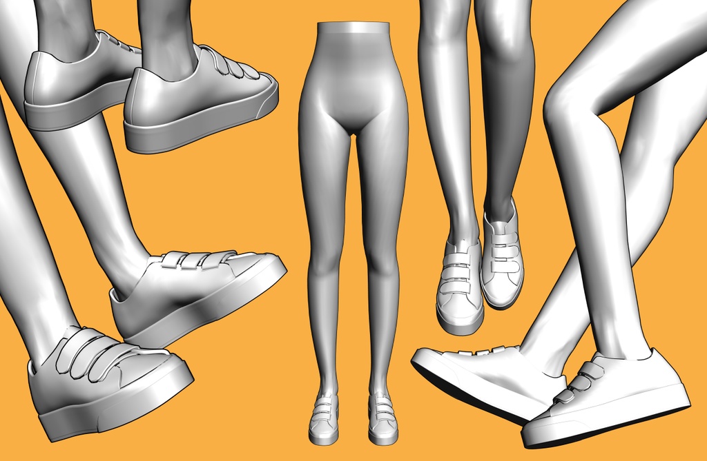 スニーカー7+下半身