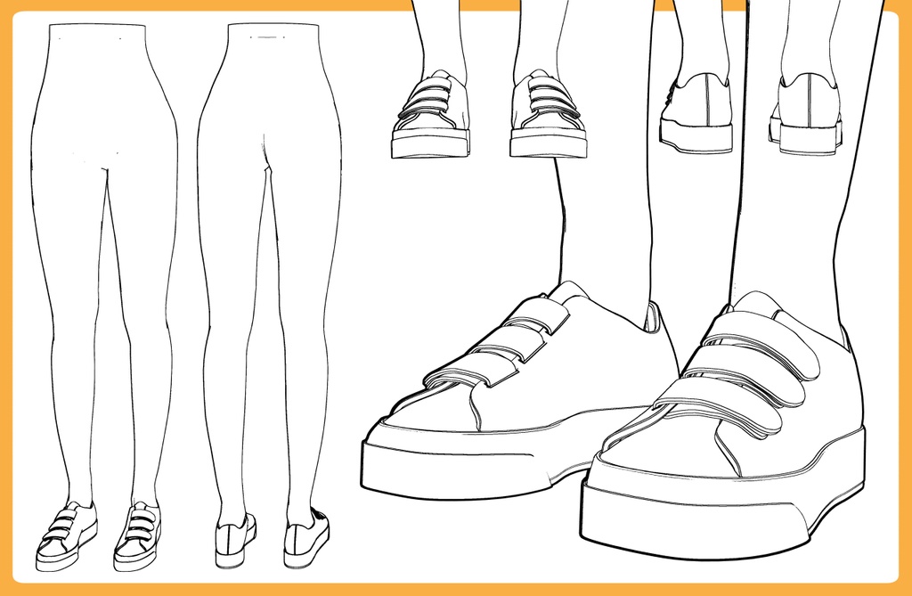 スニーカー7+下半身