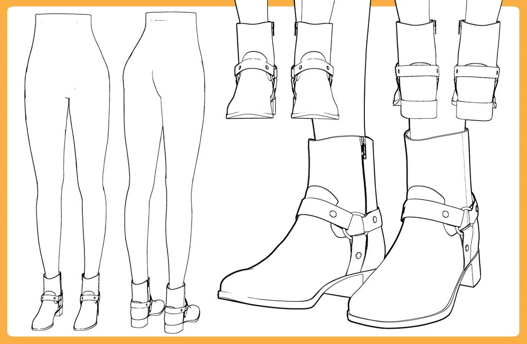 ハーネスブーツ+下半身