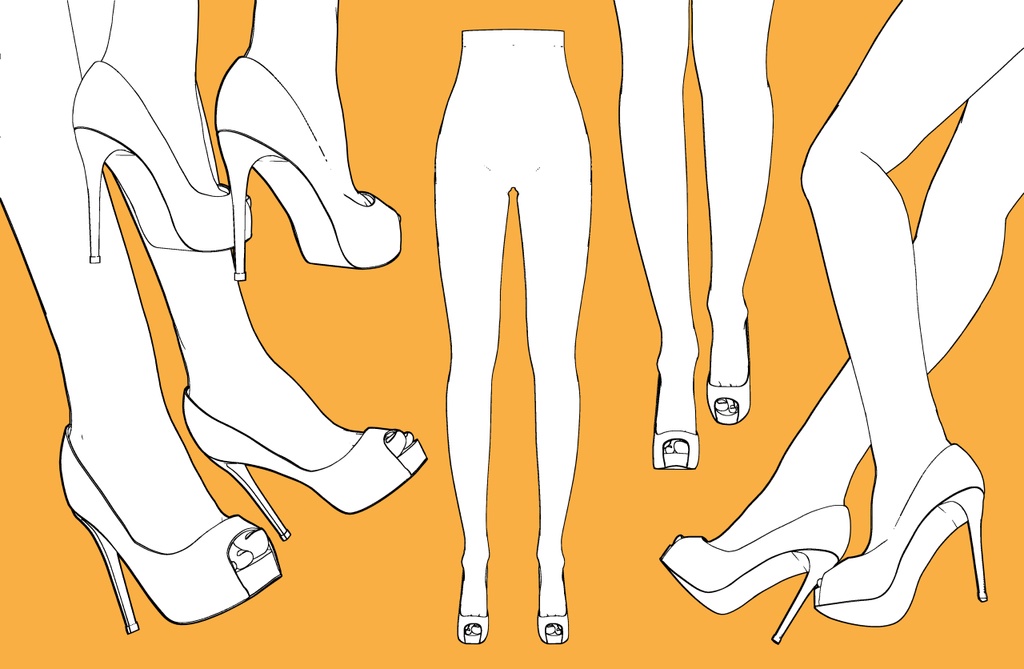 ハイヒール2+下半身