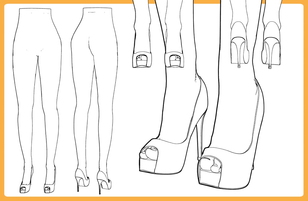 ハイヒール2+下半身