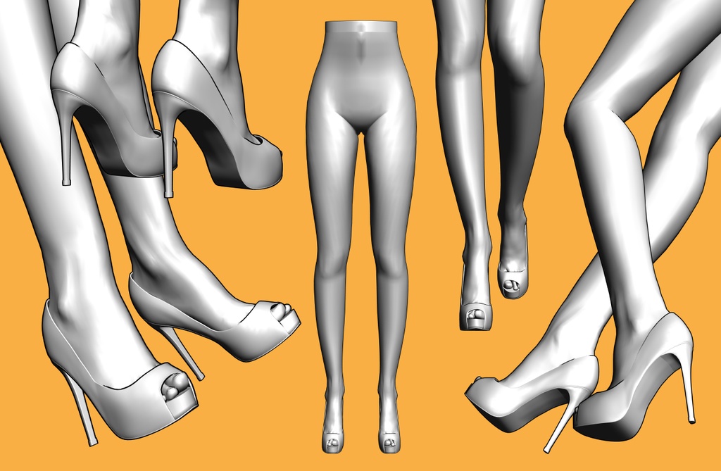 ハイヒール2+下半身